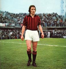Giulio Zignoli Milan football player at Romeo Menti stadium before Serie A match 1971