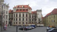Clam-Gallas Palace side view across Marian Square from Municipal Library in Old Town Prague