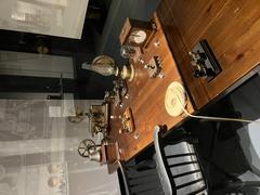 Historical telegraph machine at Musée des sciences et des techniques Léonard de Vinci