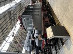 Historic electric locomotives from 1900 displayed at the Musée des sciences et des techniques Léonard de Vinci
