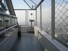 Observation deck view from Torre Latinoamericana skyscraper in Mexico City