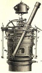 Astronomic instruments from Strasbourg and New Haven Observatories