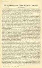Kaiser Wilhelms-University Strasbourg Observatory historical text supplement
