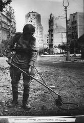 Soviet Miner Statue at Terazije Square in Belgrade