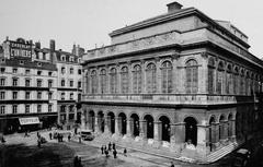 Exterior view of L'Opéra de Lyon, a historic opera house designed by architect Antoine-Marie Chenavard