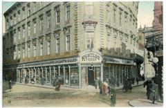 Historic Kristofter Grof Teleki Palota building in Budapest in 1907