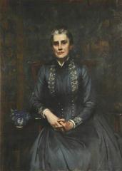 Portrait of Dame Elizabeth Wordsworth, 1st Principal of Lady Margaret Hall, painted by James Jebusa Shannon