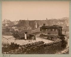 General view of the Valens Aqueduct in Constantinople