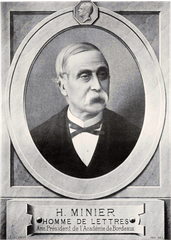 Lithograph portrait of Hippolyte Minier