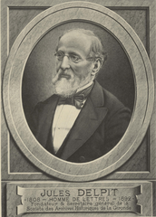 Portrait of Jules Delpit engraved by Édouard Féret and Louis Blayot