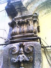 Detail of capitals in the stables of Palazzo Carafa della Spina