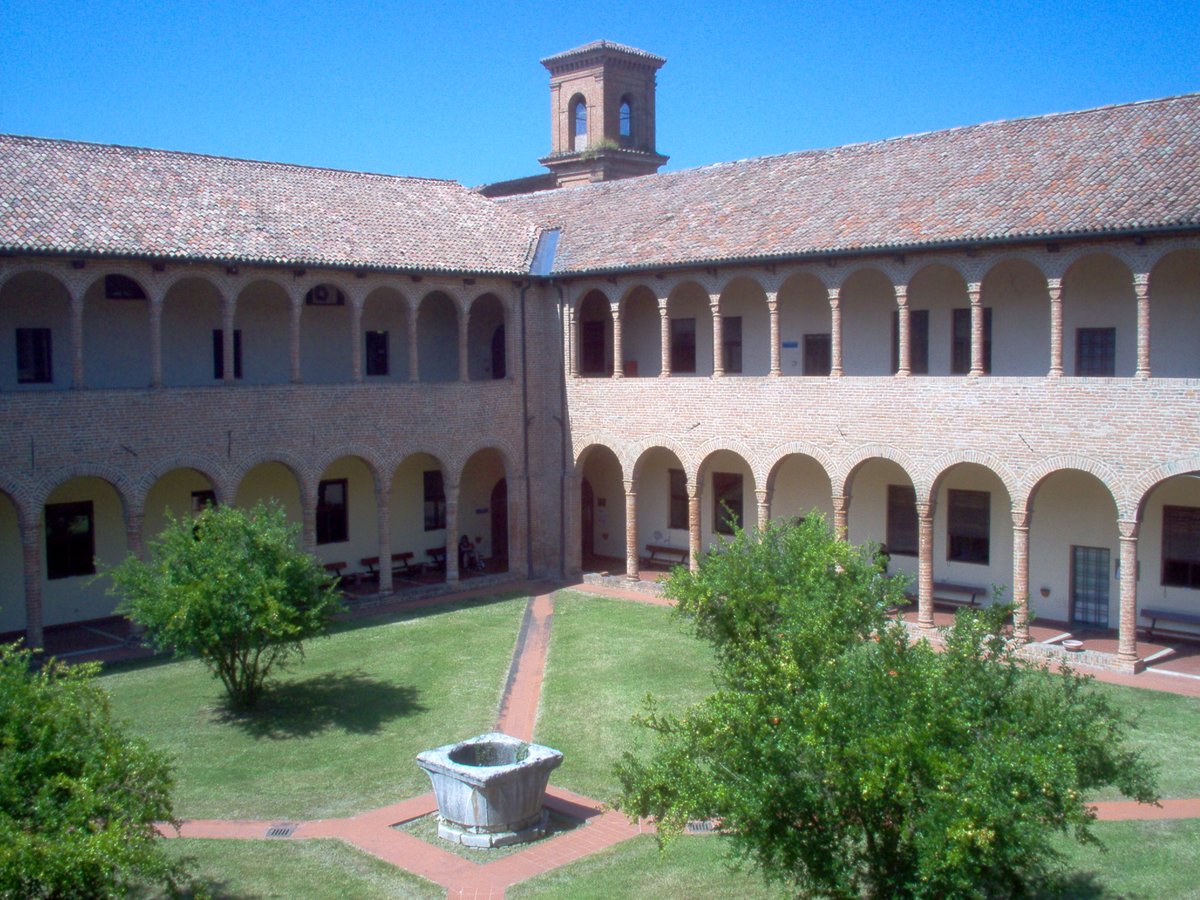 Inner cloister of the Faculty of Pharmacy at the University of Ferrara