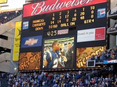Football player celebrating touchdown record