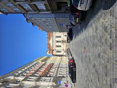 Pražská Resslova street and surrounding objects in Prague