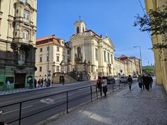 Pražská Resslova street and surrounding area in Prague