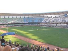 Interior view of Castelão Stadium with seating and field