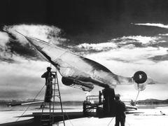 Lockheed A12 aircraft undergoing radar testing at Area 51