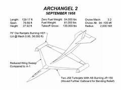 Design of Archangel 2 aircraft by Kelly Johnson