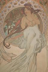 Alphonse Mucha portrait in Prague