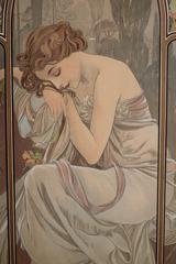 Alphonse Mucha portrait photographed in Prague