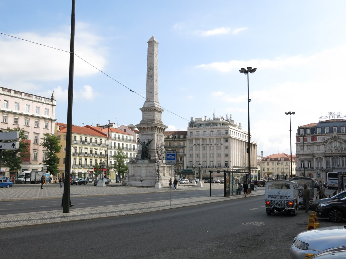 Lisbon cityscape with historic buildings and waterfront