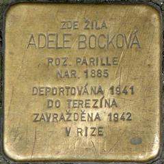 Stolperstein Dedicated To Adele Bocková