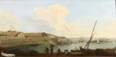 View of Coruña with Santo Antón Castle by Mariano Sánchez