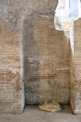 Ancient ruins of Stadium of Domitian underground at Piazza Navona in Rome
