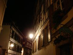 Petite France neighborhood in Strasbourg featuring half-timbered houses and canals in 2007