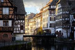 Scenic view of Strasbourg with historical buildings and river