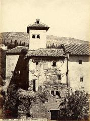 Torre de Las Damas in Alhambra with historic fortress architecture and stone walls