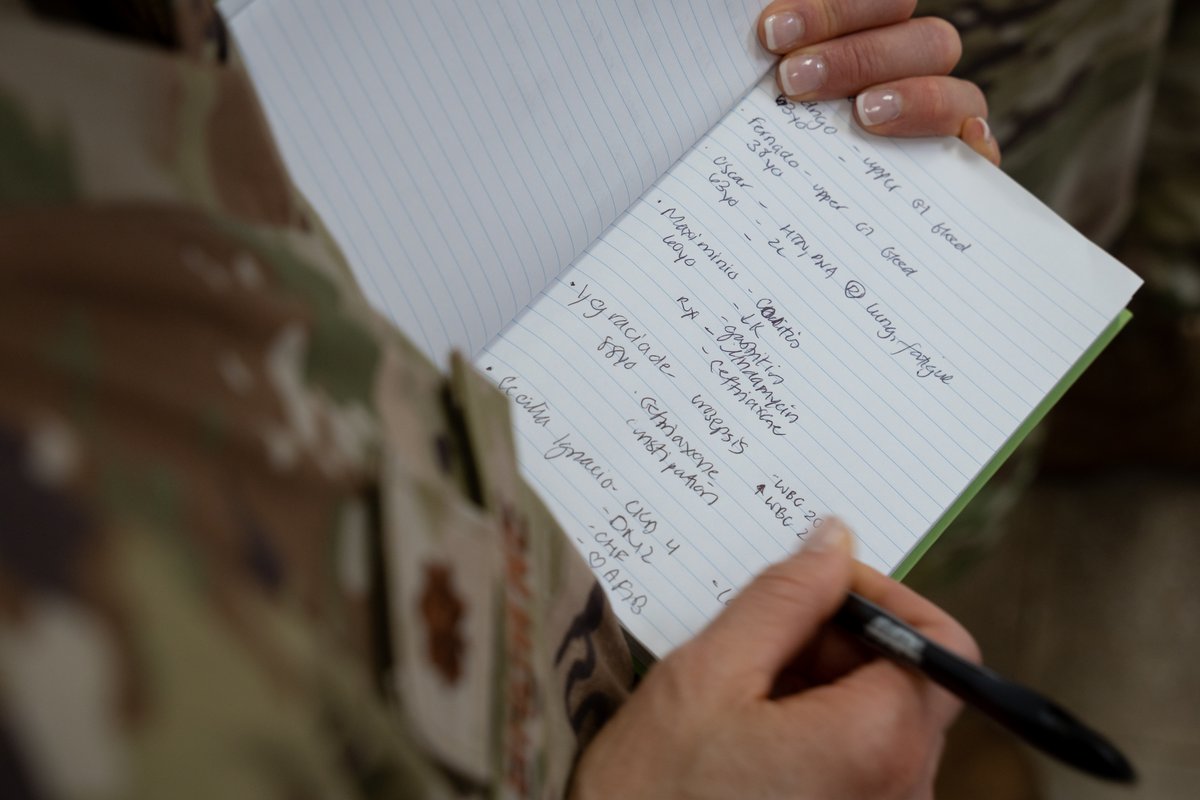 U.S. Air Force medical personnel providing care at San Bartolo National Hospital, El Salvador during AMISTAD 2025