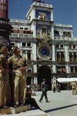 British Army soldiers on leave in Piazza San Marco Venice June 1945