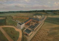Tiptree Hall and Farm in Essex painted by William Brown