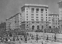 Inauguration of MDM and Constitution Square in Warsaw on July 22, 1952