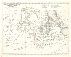 Map of Ethiopian highlands and forelands of Darfur and Sennaar