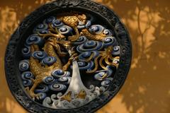 Dragon statue at Jade Buddha Temple in Shanghai