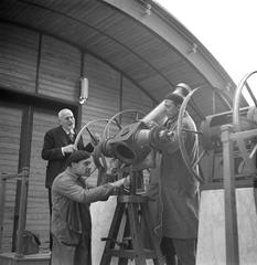 Professor Luigi Carmera in the Observatory in Naples Italy 1938