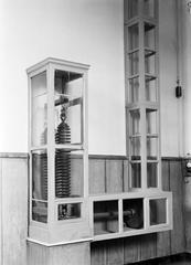 Historical image of tension springs inside the Observatory in Naples, Italy, 1938