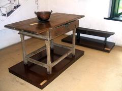 Antique furniture in the indoor environment of Casa do Bandeirante, São Paulo, Brazil