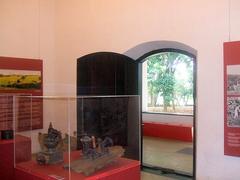 Old objects displayed in the interior of Casa do Bandeirante in São Paulo, Brazil