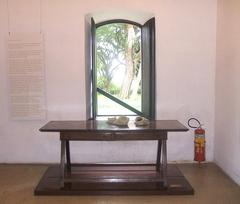 Interior view of Casa do Bandeirante with traditional furniture and decor in São Paulo, Brazil
