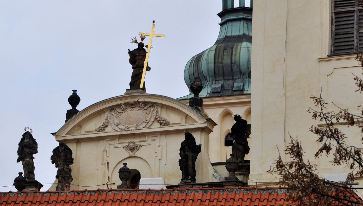 Facade of St. James Church viewed from Ungelt