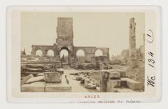 Historic photograph of Arles, Bouches-du-Rhône, France taken in 1886