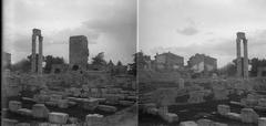 Ruins of the ancient theater in Arles, Bouches-du-Rhône, France