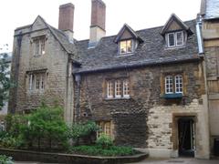 Old Library building at St Edmund Hall, Oxford, viewed from Wolfson Dining Hall