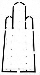 San Stefano church ground plan in Venice Italy 1895 architectural drawing