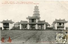 Confucius Pagoda and Bell and Drum Pagodas in Hue, Vietnam
