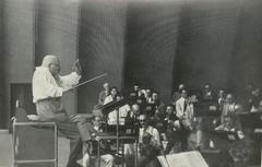 Erich Salomon and Alfred Hertz at the Hollywood Bowl
