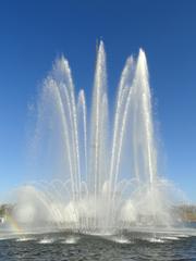 Fountains at the Torre de TV de Brasília in Brasília Brazil